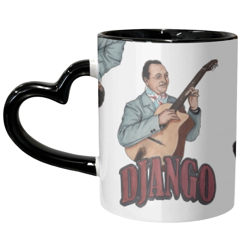 Django Reinhardt - unique mug by Daniel Cash