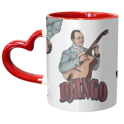 Django Reinhardt - unique mug by Daniel Cash