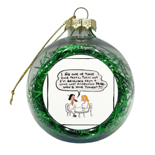 DNA Test - xmas bauble by David Black
