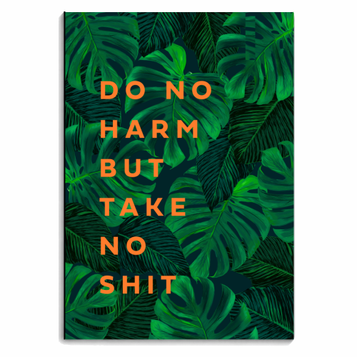 DO NO HARM TAKE NO SH*T - personalised A4, A5, A6 notebook by PEARL & CLOVER