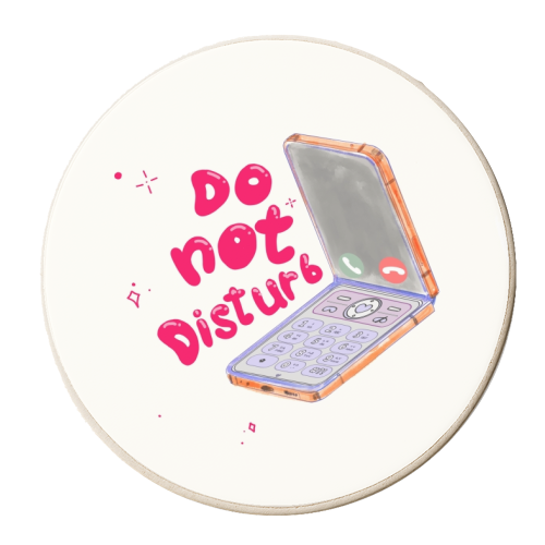 Do Not Disturb - personalised beer coaster by Yaz Raja