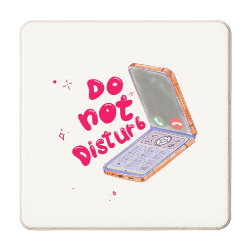 Do Not Disturb - personalised beer coaster by Yaz Raja