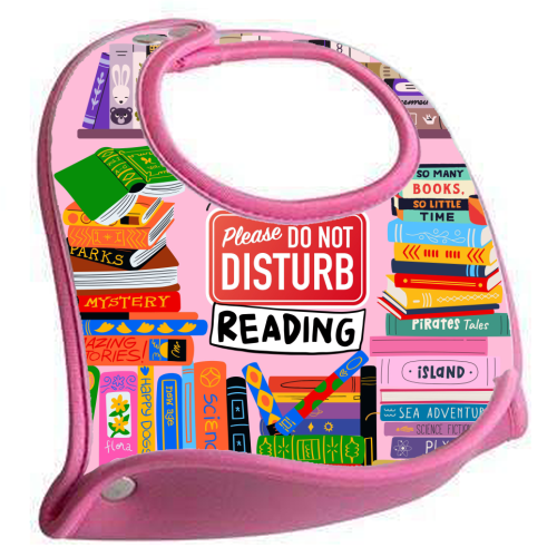 Do Not Disturb - Reading - feeding bib by Lilly Rose