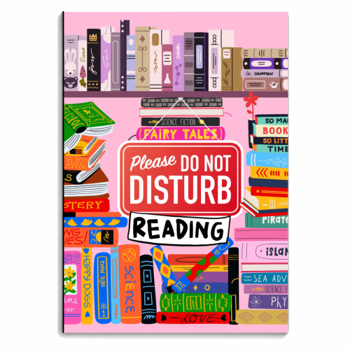 Do Not Disturb - Reading - personalised A4, A5, A6 notebook by Lilly Rose