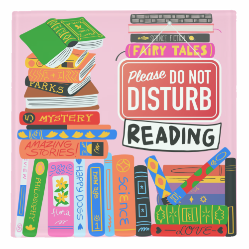 Do Not Disturb - Reading - personalised beer coaster by Lilly Rose