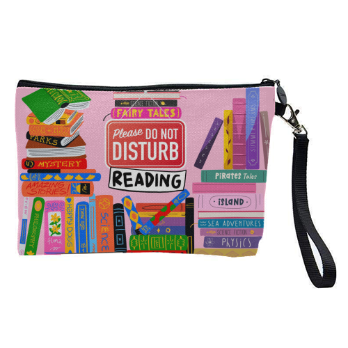 Do Not Disturb - Reading - pretty makeup bag by Lilly Rose