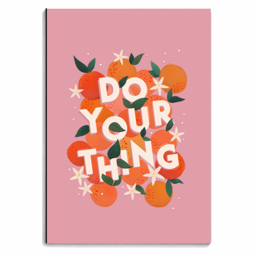 Do Your Thing - Summer Oranges - personalised A4, A5, A6 notebook by Ania Wieclaw
