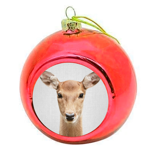 Doe - Colorful - colourful christmas bauble by Gal Design