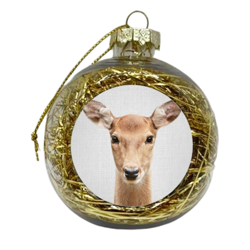 Doe - Colorful - xmas bauble by Gal Design