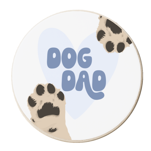 Dog Dad - personalised beer coaster by Pink and Pip