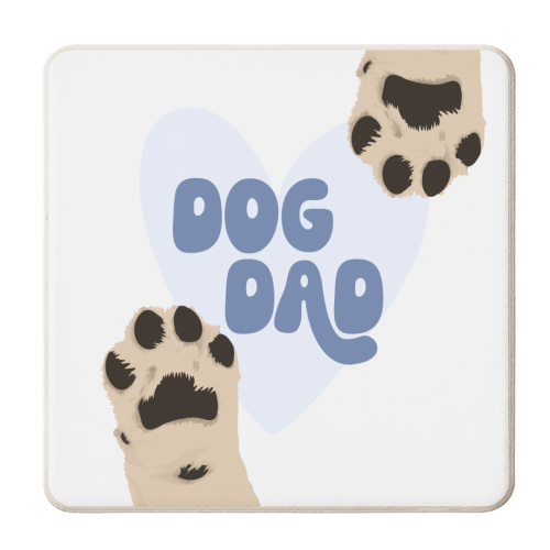 Dog Dad - personalised beer coaster by Pink and Pip