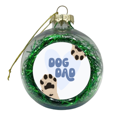 Dog Dad - xmas bauble by Pink and Pip