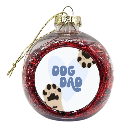 Dog Dad - xmas bauble by Pink and Pip