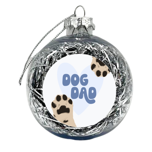 Dog Dad - xmas bauble by Pink and Pip