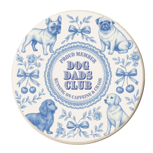 Dog Dads Club - personalised beer coaster by Lilly Rose