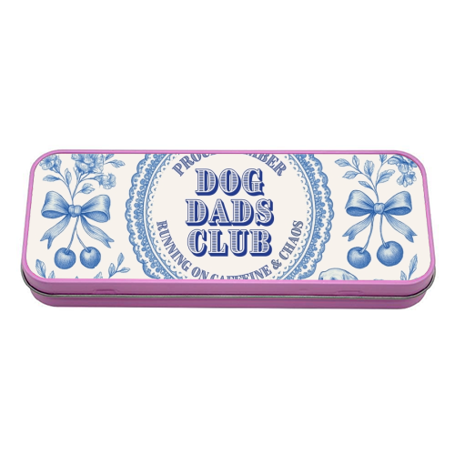 Dog Dads Club - tin pencil case by Lilly Rose