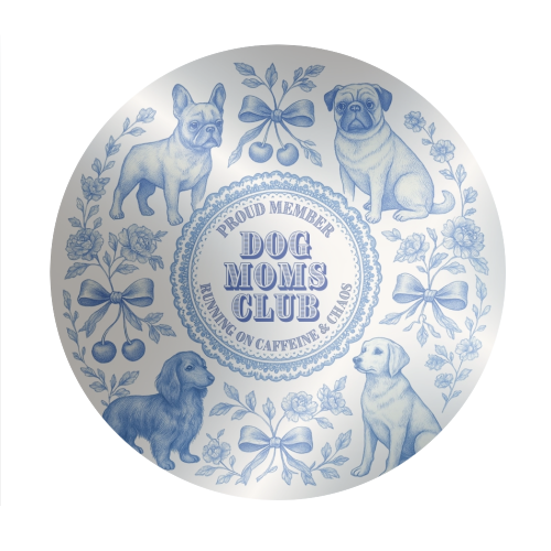 Dog Moms Club - For the Mom's - Circle Sticker by Lilly Rose