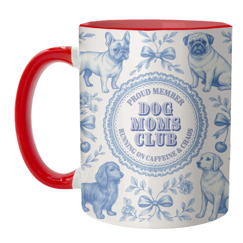 Dog Moms Club - For the Mom's - unique mug by Lilly Rose