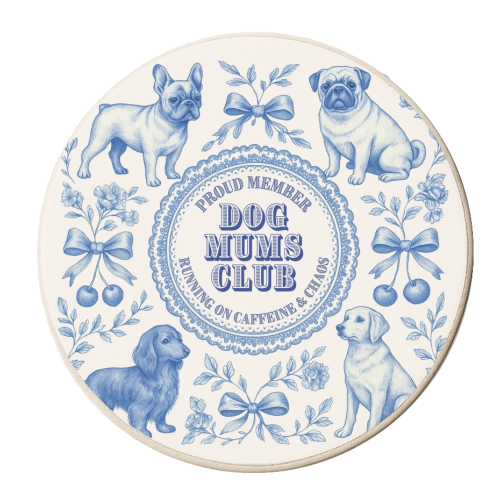 Dog Mums Club - personalised beer coaster by Lilly Rose
