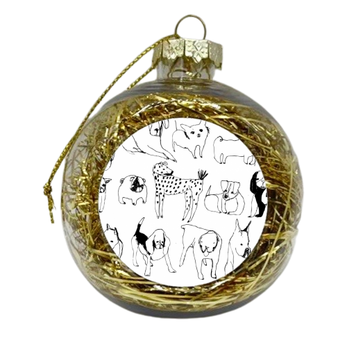 Dog Plate - xmas bauble by Freja Erixån