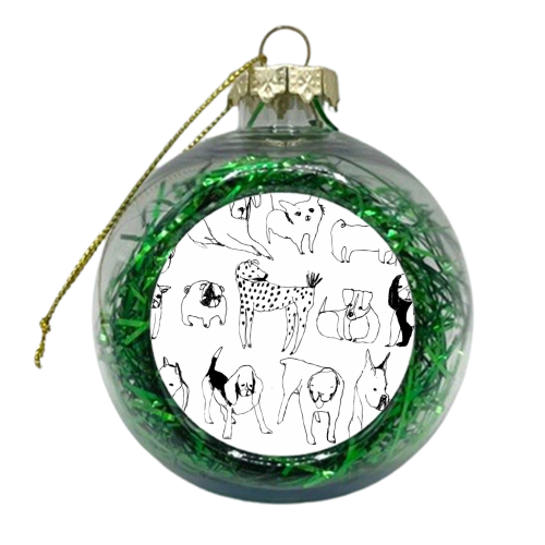 Dog Plate - xmas bauble by Freja Erixån