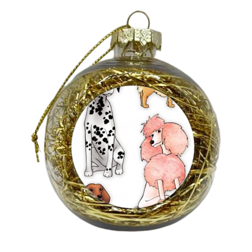 Doggies - xmas bauble by Georgie Fearns