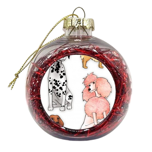 Doggies - xmas bauble by Georgie Fearns