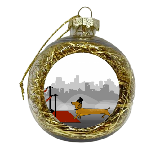 Doggo VIP nights  - xmas bauble by Saad Naqvi