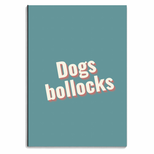 Dogs bollocks - personalised A4, A5, A6 notebook by Proper Job Studio