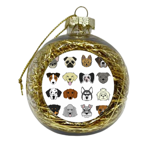 Dogs - xmas bauble by Kitty & Rex Designs