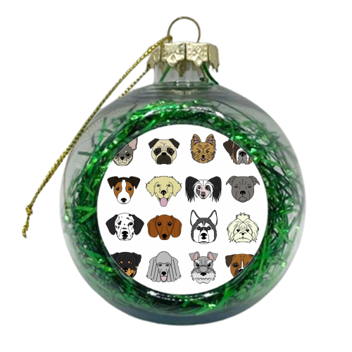 Dogs - xmas bauble by Kitty & Rex Designs
