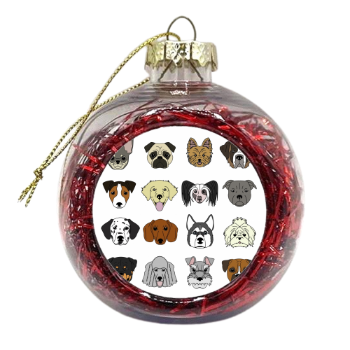 Dogs - xmas bauble by Kitty & Rex Designs