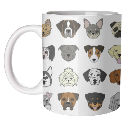 Dogs - unique mug by Kitty & Rex Designs