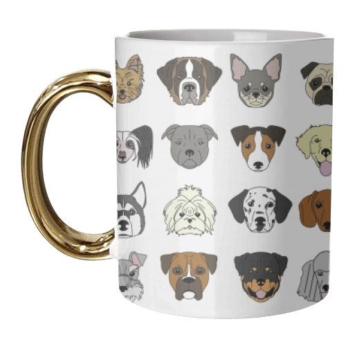 Dogs - unique mug by Kitty & Rex Designs