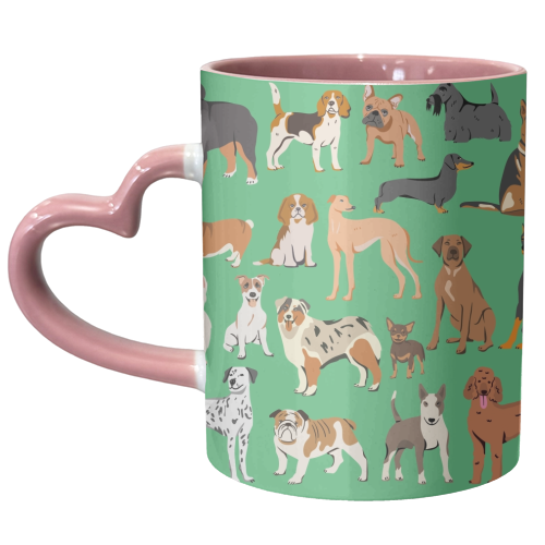 Dogs - unique mug by Lilly Rose