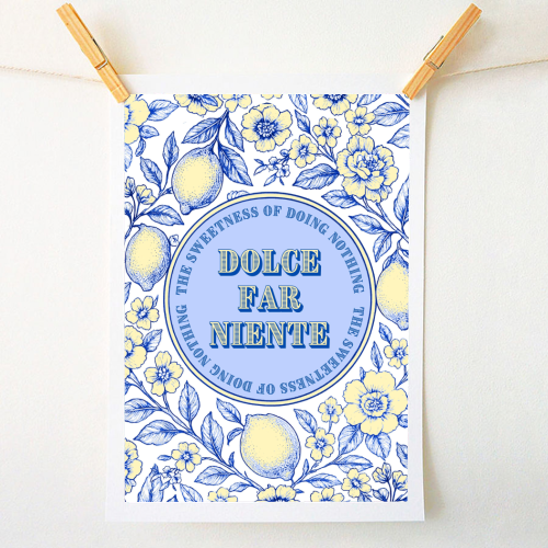 Dolce far niente - A1 - A4 art print by Lilly Rose