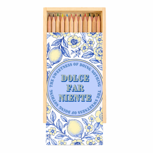 Dolce far niente - Coloured Pencils with Box by Lilly Rose