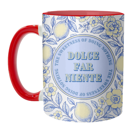 Dolce far niente - unique mug by Lilly Rose