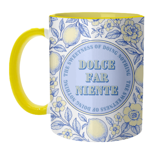 Dolce far niente - unique mug by Lilly Rose