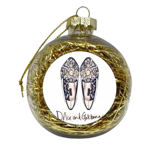 Dolce & Gabbana Shoe - xmas bauble by Louise O'Keeffe