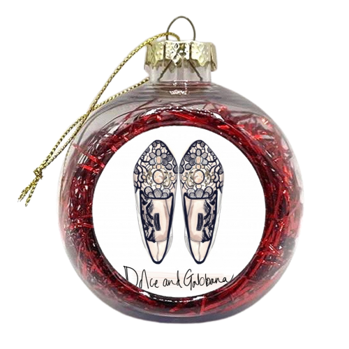 Dolce & Gabbana Shoe - xmas bauble by Louise O'Keeffe