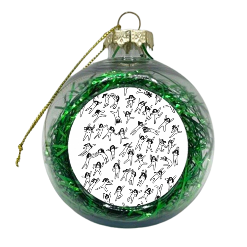 dollies - xmas bauble by Miki Lowe