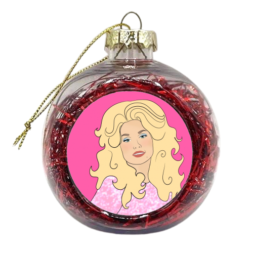 Dolly In Pink - xmas bauble by Eloise