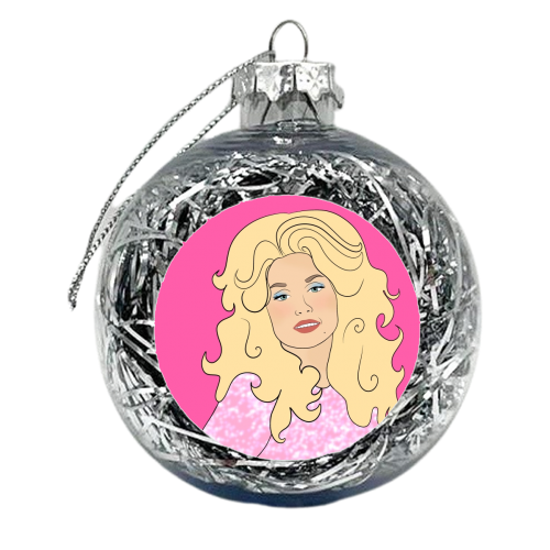 Dolly In Pink - xmas bauble by Eloise