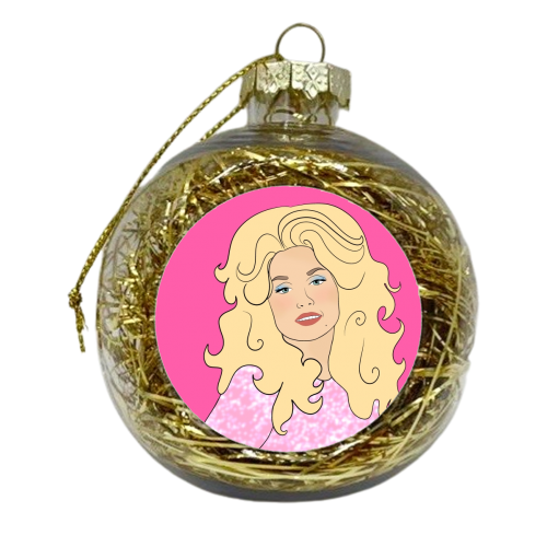 Dolly In Pink - xmas bauble by Eloise