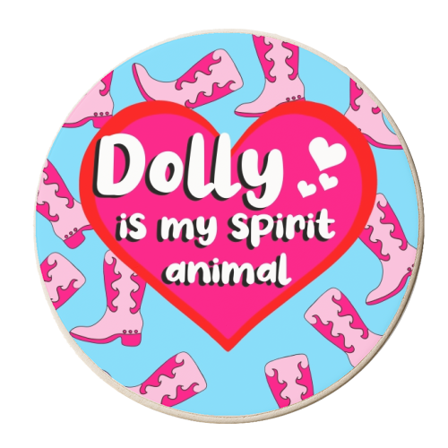 Dolly Is My Spirit Animal - personalised beer coaster by Eloise