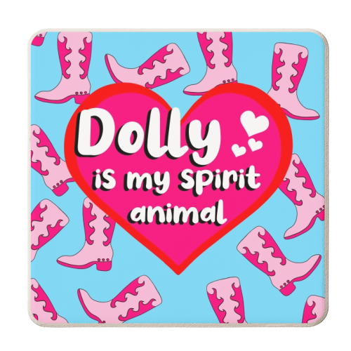 Dolly Is My Spirit Animal - personalised beer coaster by Eloise