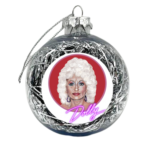 Dolly Parton - xmas bauble by Thom Kofoed