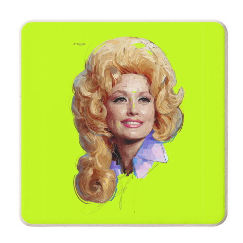 Dolly - personalised beer coaster by Beverley Rae