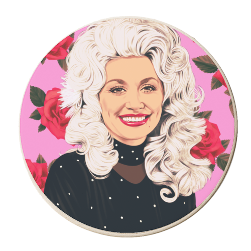 Dolly - personalised beer coaster by Helen Green